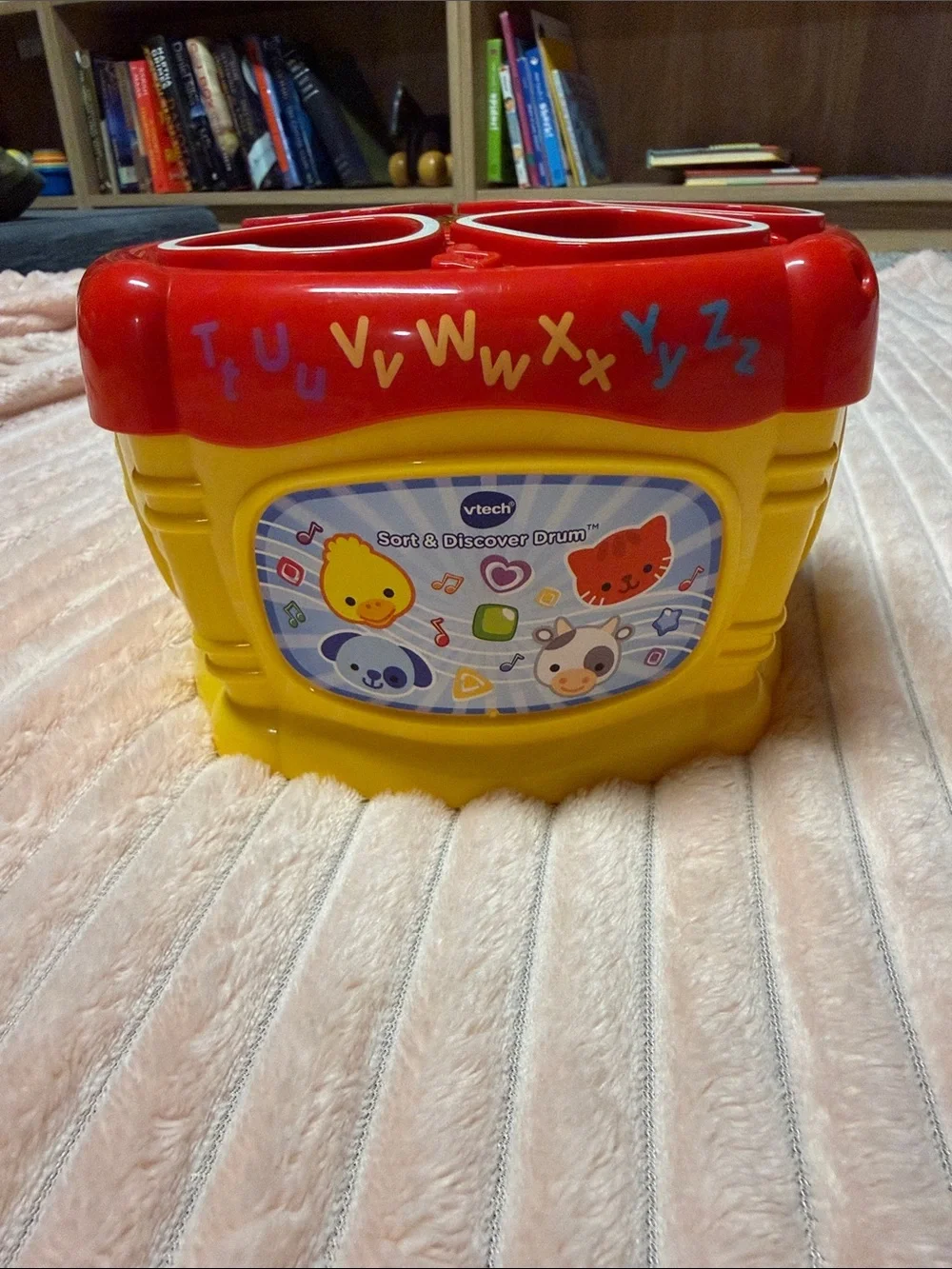 Red & Yellow Shape Sorting Play Drum - Educational Toddler Toy